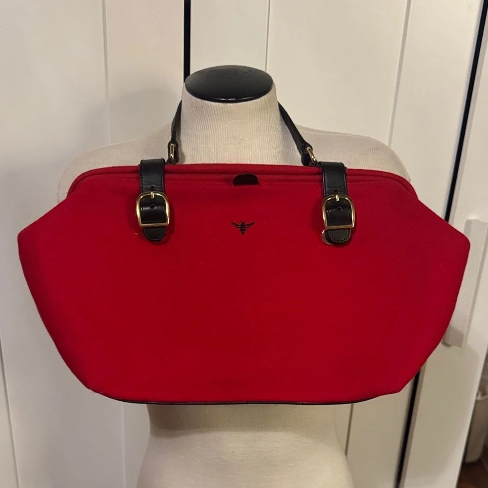 Anthropologie Buzz by Jane Fox Red Retro Bag